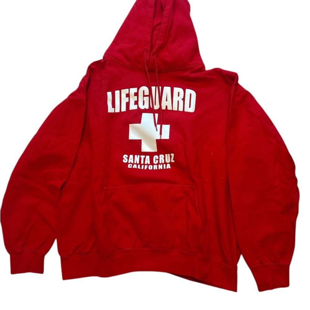 Santa Cruz Red Lifeguard Hoodie